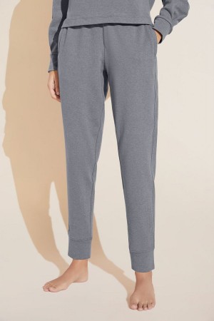 Παντελονι Φορμα Eberjey Luxe Sweats Jogger γυναικεια σκούρο γκρι | ODJ856IX