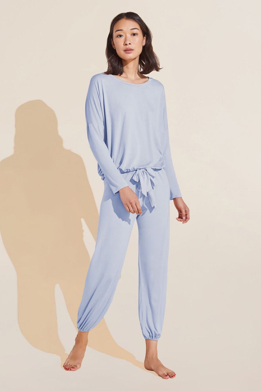 Πιζάμες Eberjey Gisele TENCEL™ Modal Slouchy PJ Set γυναικεια μπλε | STE9362JI