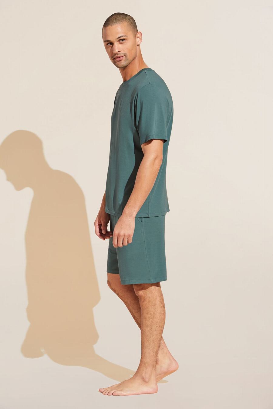 Πιζάμες Eberjey Henry TENCEL™ Modal Short PJ Set ανδρικα πρασινο | YSR264LS