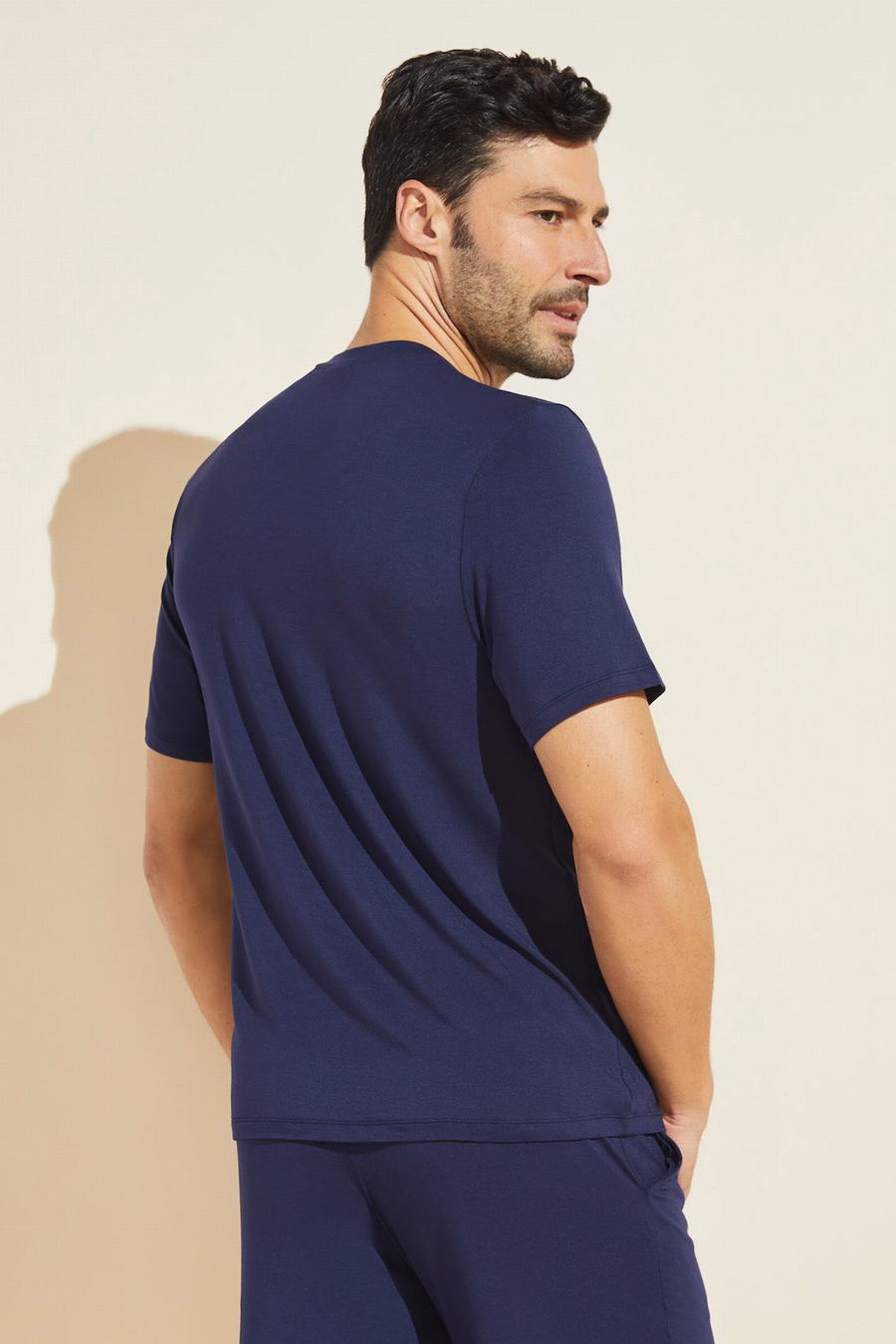 Μπλουζακι Eberjey Henry TENCEL™ Modal Short Sleeve Tee ανδρικα σκουρο μπλε | FJR6730MD