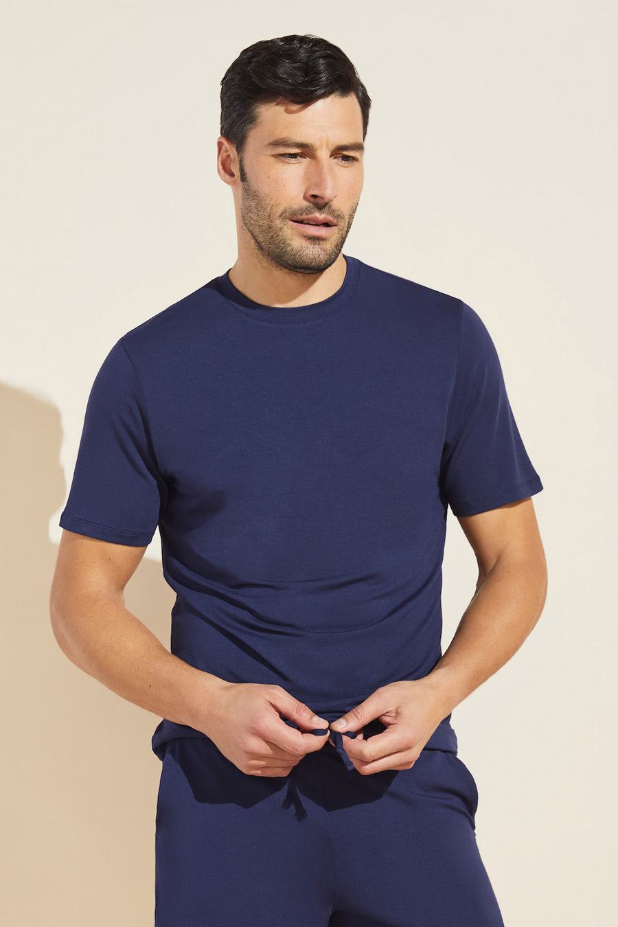 Μπλουζακι Eberjey Henry TENCEL™ Modal Short Sleeve Tee ανδρικα σκουρο μπλε | FJR6730MD